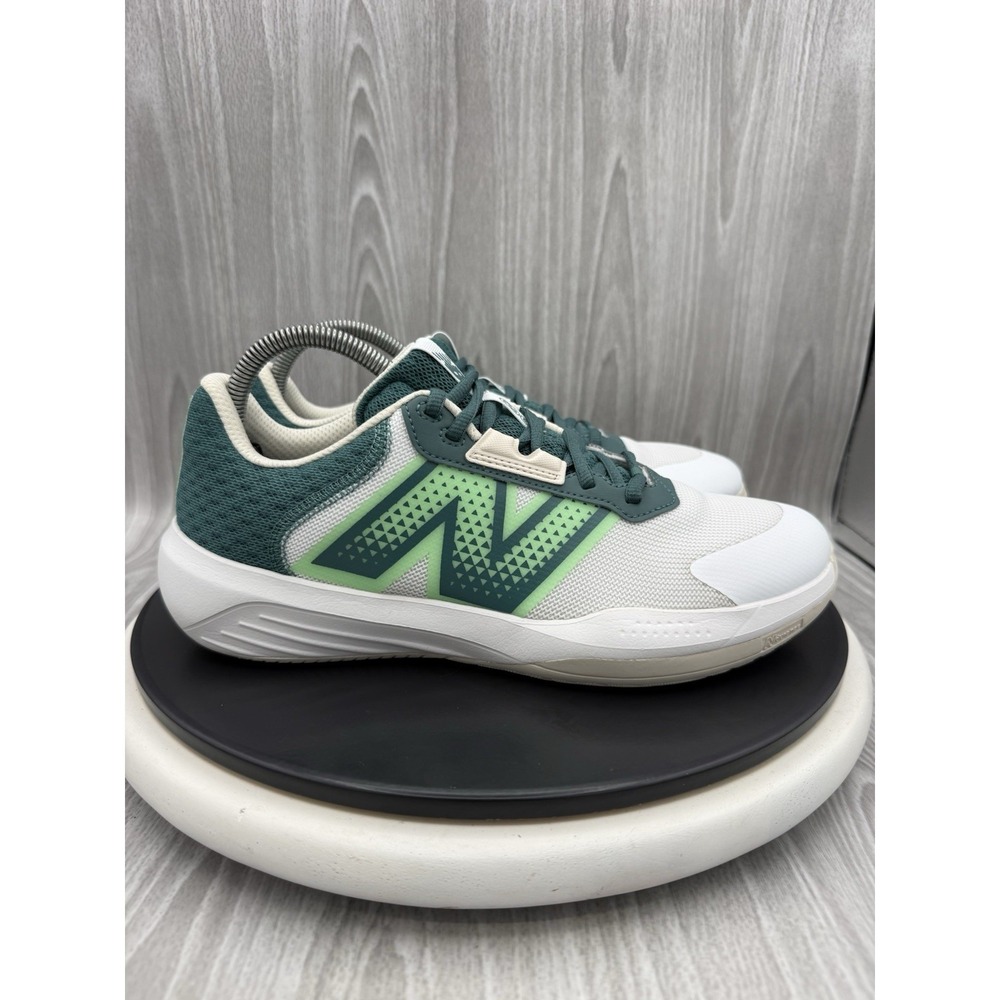 New Balance 696v6 Mens Size 8 White Green Hard Court Tennis Pickleball Shoes - Picture 6 of 12